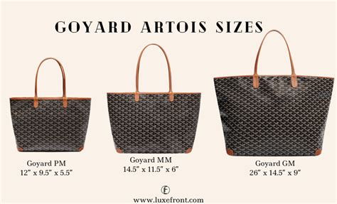 goyard artois pm size.